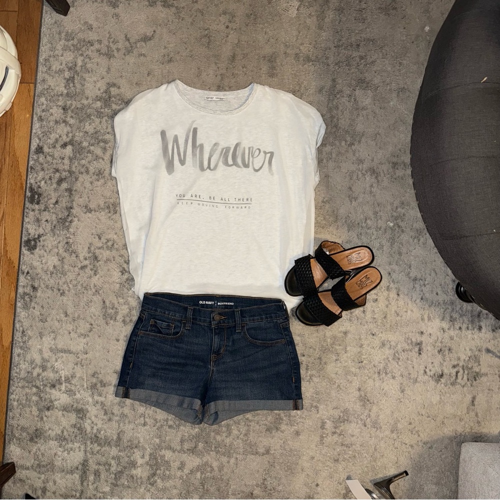 Zara Gray T-Shirt with Sheer Layer - Picture 7 of 11